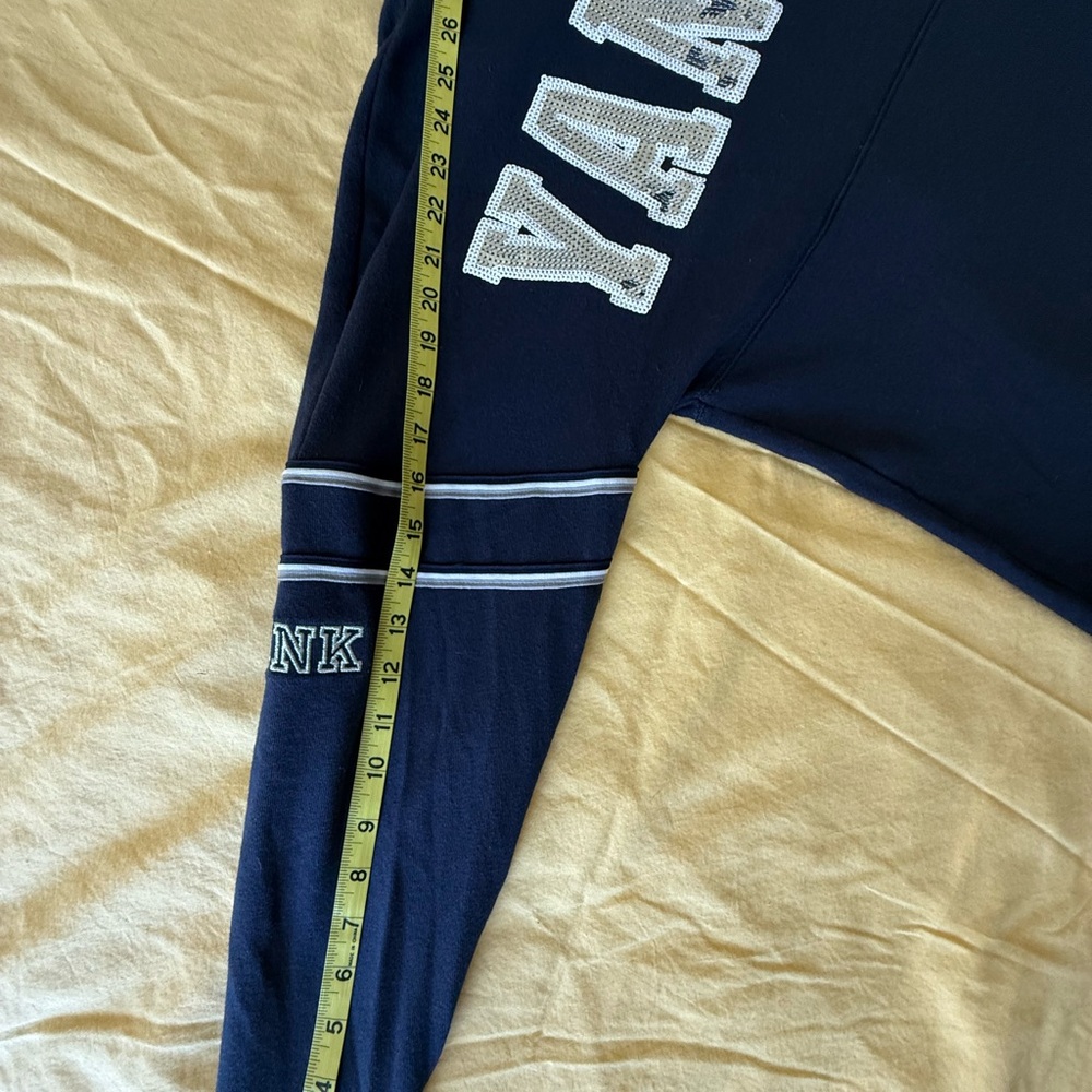 Yankees Navy Blue Sequin sweatshirt by Victoria Secret- Pink - Picture 8 of 8